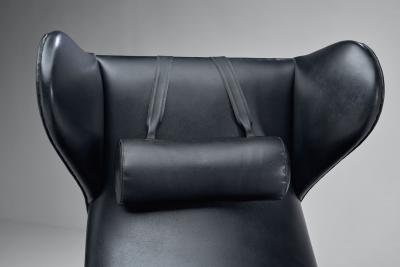 H W Klein Black Lounge Chair by H W Klein Denmark 1960s