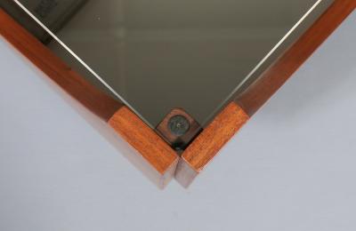 H W Klein H W Klein Rolling Teak Glass Coffee Table for Bramin