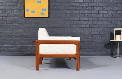 H W Klein H W Klein Teak Tweed Love Seat Sofa for Komfort