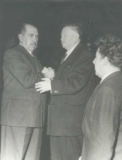 H ctor Garc a Diego Rivera with President Cardenas