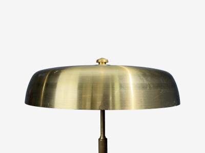 H vik Lys Large Table Lamp Brass Sheet Norway 1970s