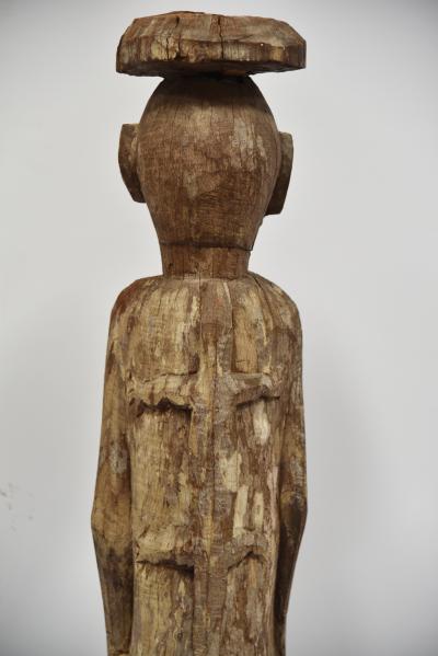 HAMPADONG Kalimantan TRIBAL ART Carved Figure MAILE with CHILD