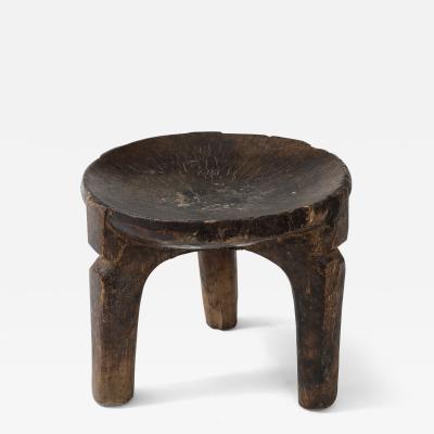 HAND CARVED AFRICAN STOOL