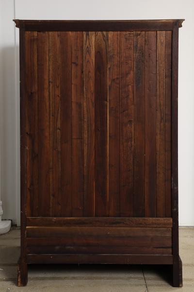 HAND CARVED WOODEN ARMOIRE
