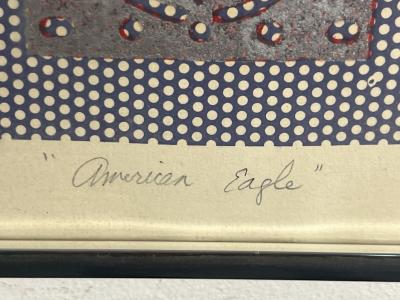 HARRIET B ZEITLIN SIGNED TITLED AMERICAN EAGLE TRIAL ARTIST PROOF LITHOGRAPH