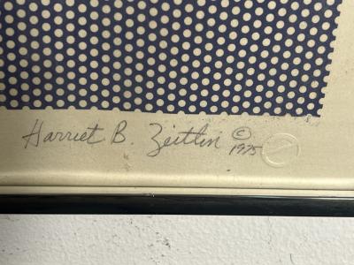 HARRIET B ZEITLIN SIGNED TITLED AMERICAN EAGLE TRIAL ARTIST PROOF LITHOGRAPH