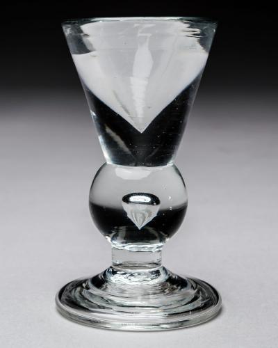 HEAVY BALUSTER TOASTMASTERS DRAM GLASS