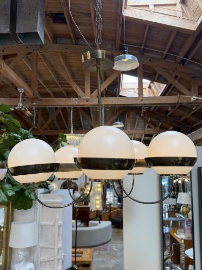 HEIKKI TURUNEN 5 Light Opal Chandelier Attributed to Heikki Turunen 1970s