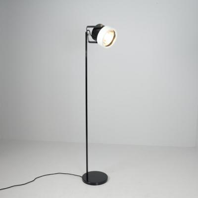 HEIKKI TURUNEN Heikki Turunen Floor Lamp Model 30 138 in Black White Orno 1970s Finland