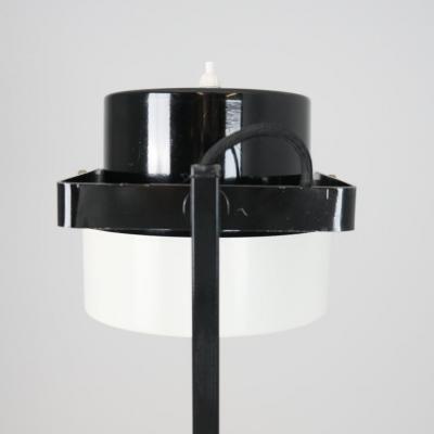 HEIKKI TURUNEN Heikki Turunen Floor Lamp Model 30 138 in Black White Orno 1970s Finland