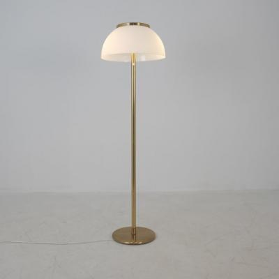 HEIKKI TURUNEN Heikki Turunen Senior Series Brass Acrylic Floor Lamp Model 930 147 Orno 1970s