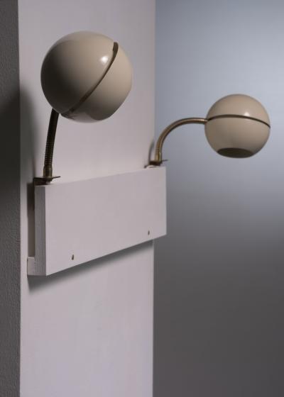 HEIKKI TURUNEN Pair of Heikki Turunen bedside wall lamps for Orno