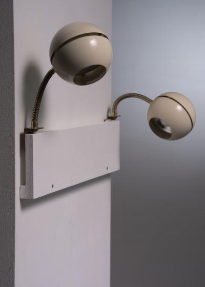 HEIKKI TURUNEN Pair of Heikki Turunen bedside wall lamps for Orno