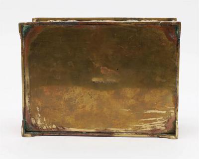 HIGHLY DECORATED RENAISSANCE STYLE SOLID BRASS JEWELRY TRINKET BOX