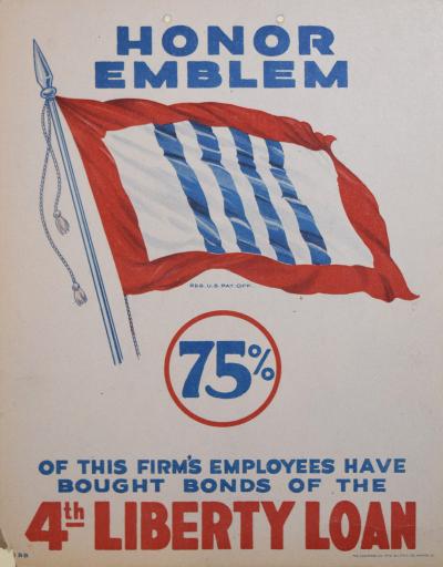HONOR EMBLEM OF THIS FIRMS EMPLOYEES HAVE BOUGHT BONDS OF THE 4TH LIBERTY LOAN