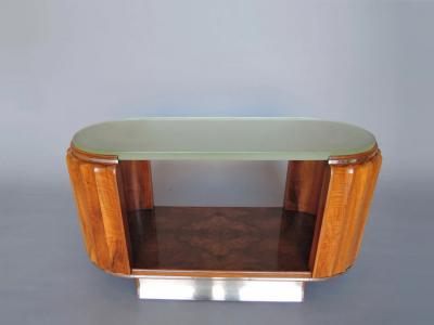 Haentges Fr res Fine French Art Deco Two Tier Coffee Table by Haentges