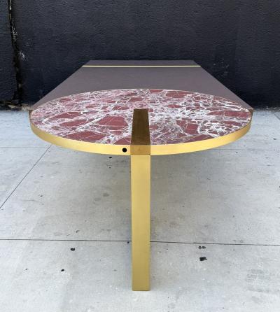 Hagit Pincovici Baxter Selene Dining Table by Hagit Pincovici Brass Marble Italian Modern