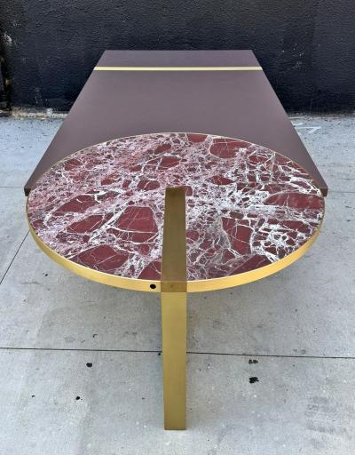 Hagit Pincovici Baxter Selene Dining Table by Hagit Pincovici Brass Marble Italian Modern