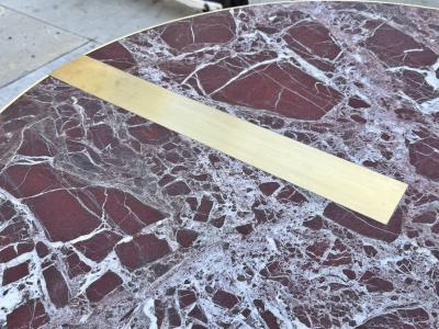 Hagit Pincovici Baxter Selene Dining Table by Hagit Pincovici Brass Marble Italian Modern