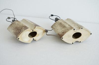 Haico Nietsche A pair of stoneware table lamp by Haico Nitzsche