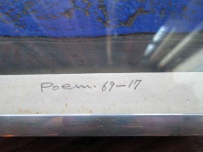 Haku Maki Signed Haku Maki Japanese Woodblock Poem 69 17 