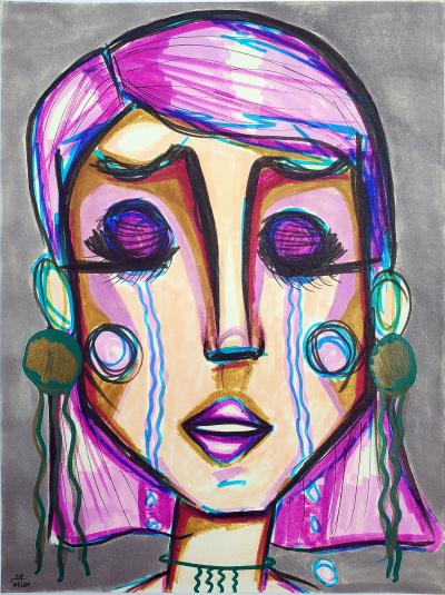 Haleh Forouzesh She in Tears I