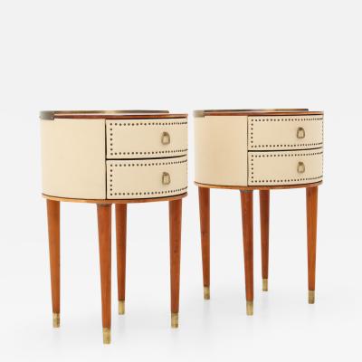 Halvdan Pettersson Scandinavian Midcentury Bedside Tables by Halvdan Pettersson 1940s