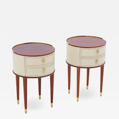 Halvdan Pettersson Scandinavian Midcentury Bedside Tables by Halvdan Pettersson 1940s