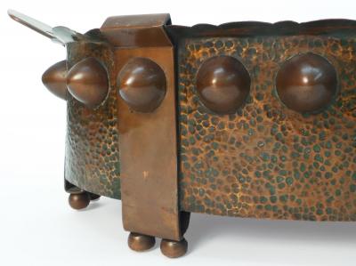 Hammered Copper Jardiniere