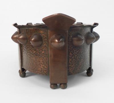 Hammered Copper Jardiniere