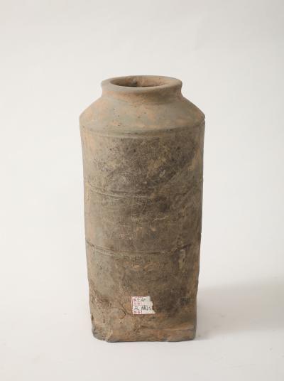 Han Dynasty Earthenware Vase stamped export label