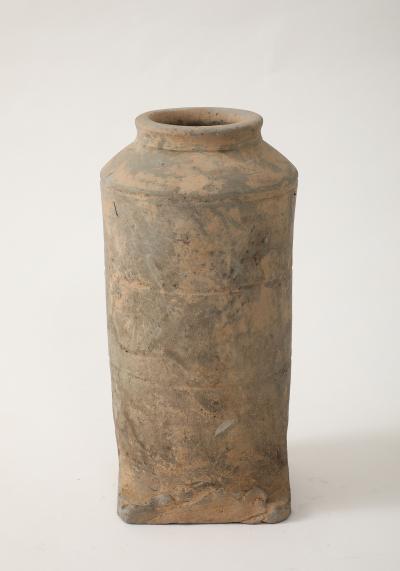 Han Dynasty Earthenware Vase stamped export label