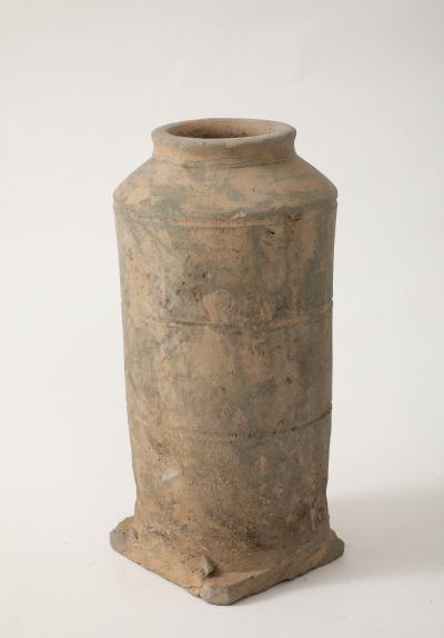 Han Dynasty Earthenware Vase stamped export label