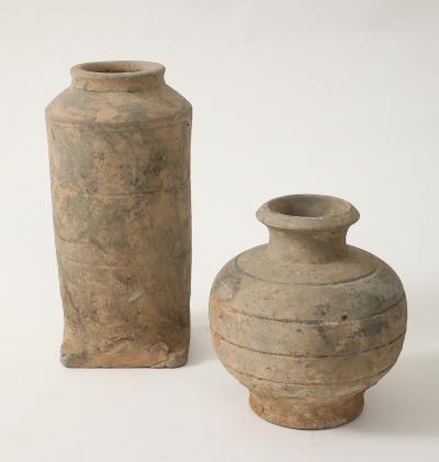 Han Dynasty Earthenware Vase stamped export label