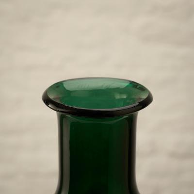 Hand Blown Antique Glass Vase Denmark 19th Century