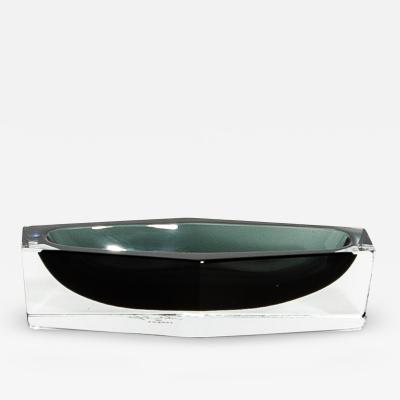 Hand Blown Murano Ashtray in Grey