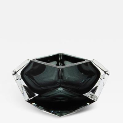 Hand Blown Murano Ashtray in Grey