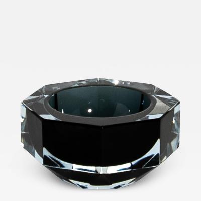 Hand Blown Murano Ashtray in Grey