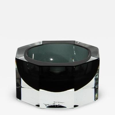 Hand Blown Murano Ashtray in Grey