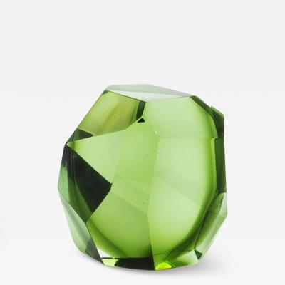 Hand Blown Murano Diamond Sculpture