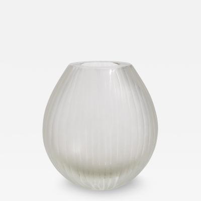 Hand Blown Murano Surpime Vase in Citrine Medium