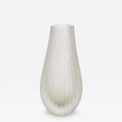Hand Blown Murano Surpime Vase in Citrine Tall