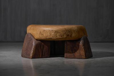 Hand Carved Brutalist Coffee Table France 2025