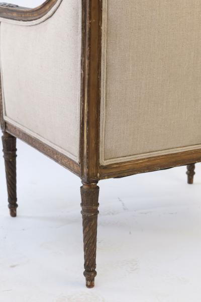 Hand Carved Louis XVI Bergere