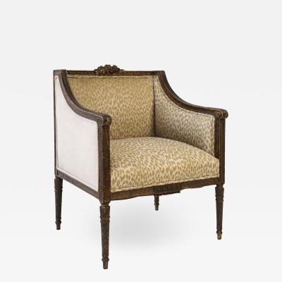 Hand Carved Louis XVI Bergere
