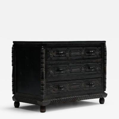 Hand Carved Oak Chest of Drawers France 18th Century