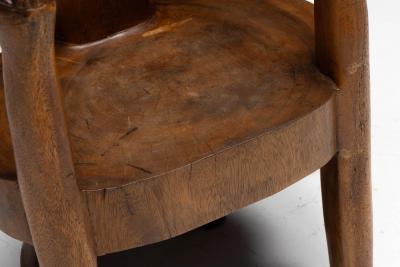 Hand Carved Rural Figure Chair France 20th Century
