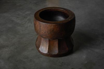 Hand Carved Sculptural Usu Mortar Japan Early 20th Century