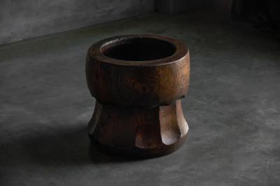 Hand Carved Sculptural Usu Mortar Japan Early 20th Century