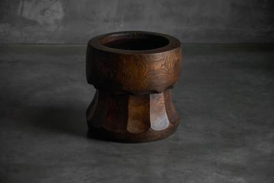 Hand Carved Sculptural Usu Mortar Japan Early 20th Century